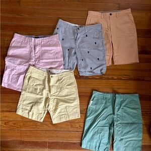 Set of 5 Men's Casual Shorts / Size 33W